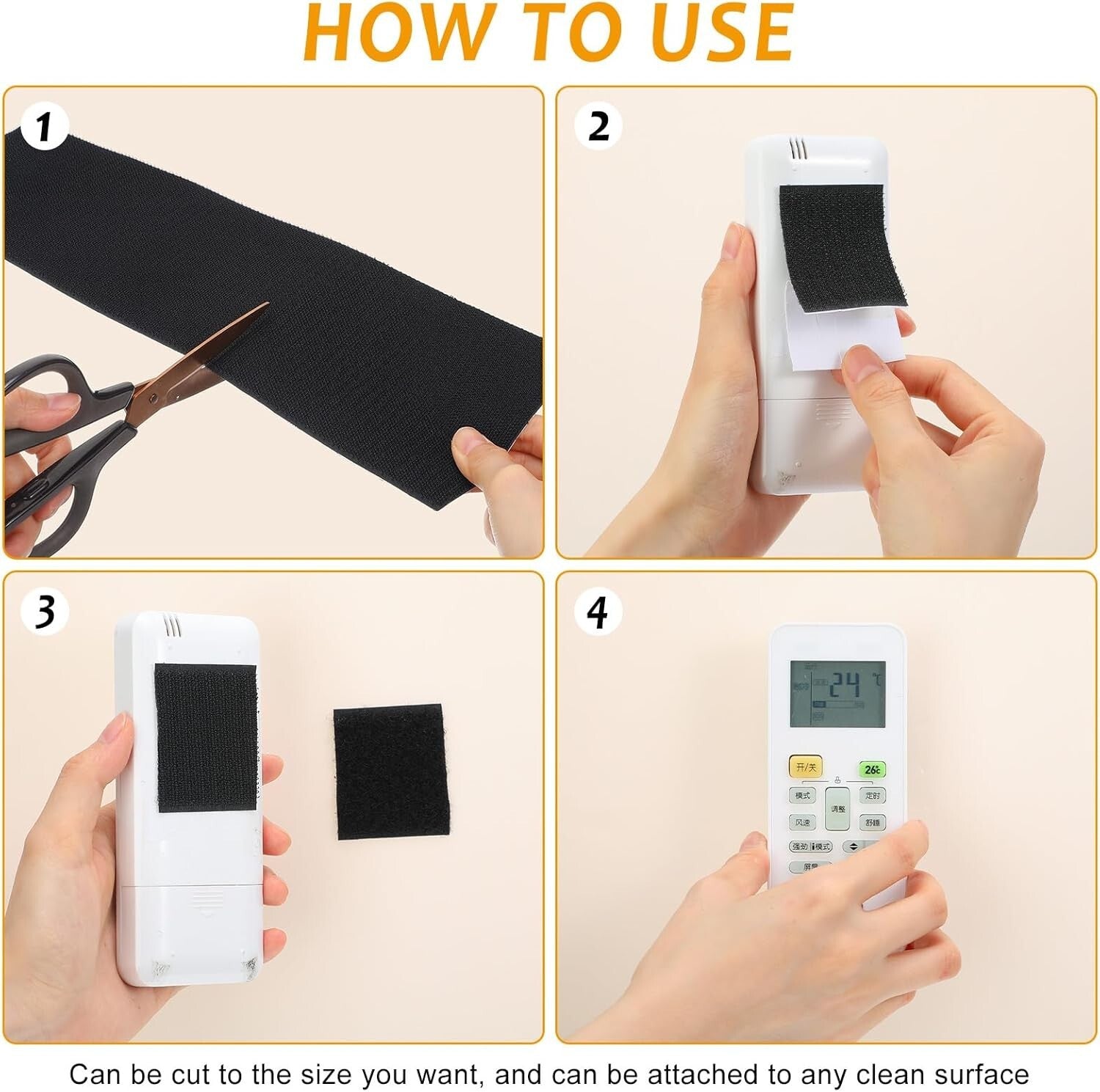 Durable 6 Inch Wide Double-Sided Fastening Tape - 10 Yard Nylon Adhesive Roll