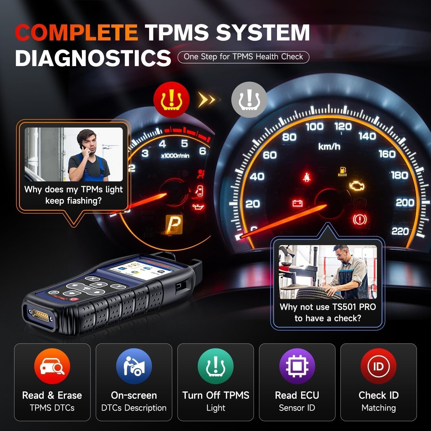 2025 MaxiTPMS Programming Tool - Universal TPMS Solution with Lifetime Updates