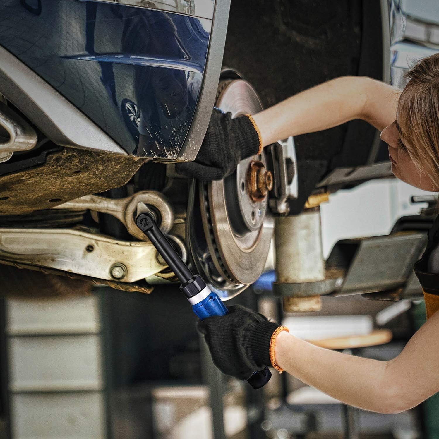 Professional ACDelco 12V Extended Ratchet Wrench Tool Kit - 1 Battery Included