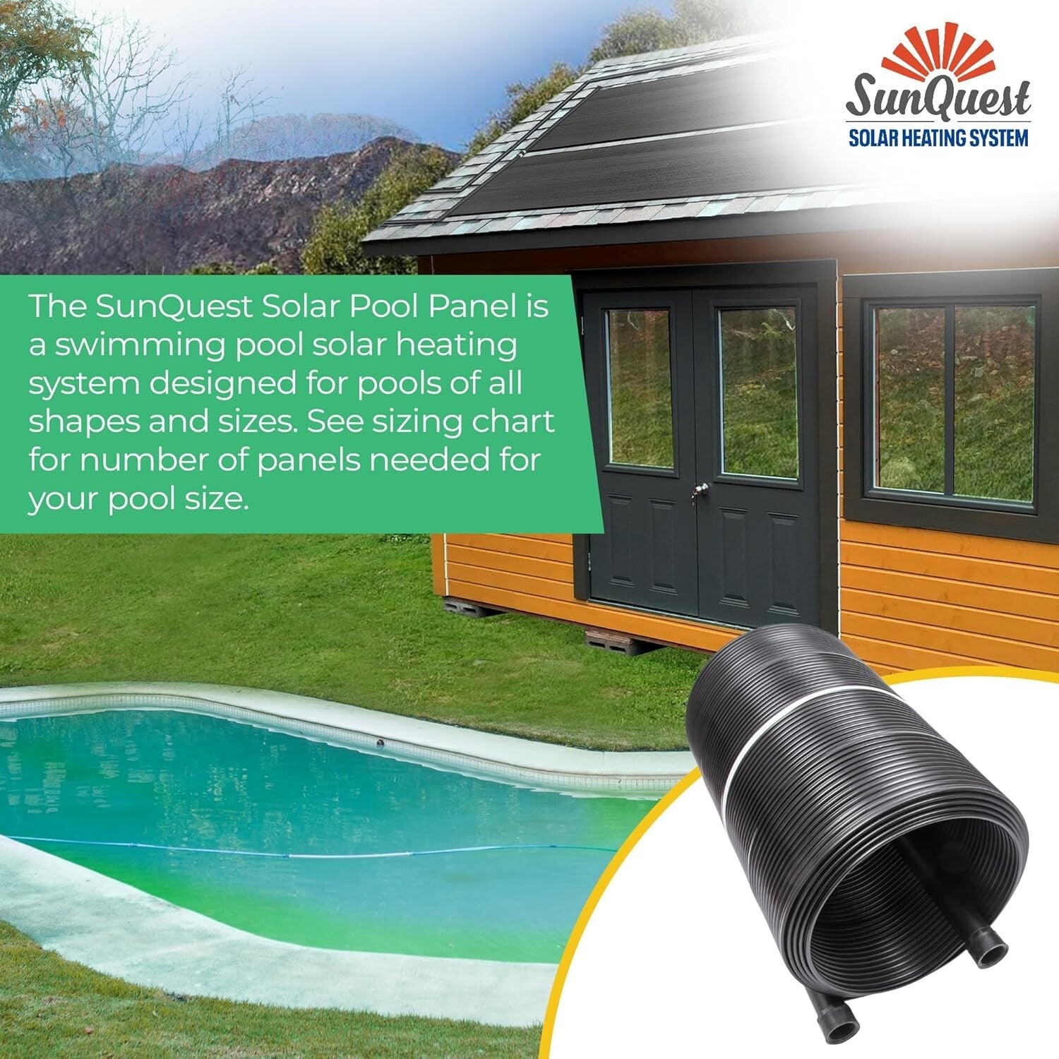 Durable Roof-Mounted Solar Heater Panels - Max-Flow Design for Efficient Heating