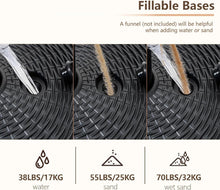 Load image into Gallery viewer, Weather-Resistant 70 lb Fillable Base for Market Table Umbrellas - Black Finish