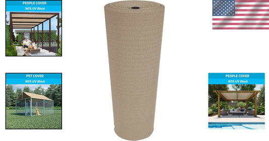 Breathable Privacy Shade for Pergolas & Patios - 90% UV Protection Fabric Roll