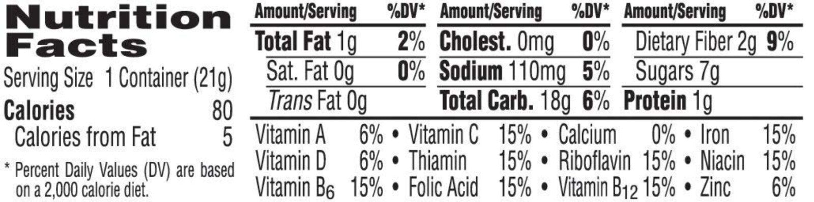 On-the-Go Breakfast Cereal Cups - 96 Count of Fruity Flavored Convenience