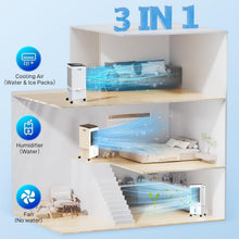 Load image into Gallery viewer, 3-in-1 Portable Evaporative Air Cooler with 9.5L Water Tank &amp; Remote Control