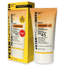 Load image into Gallery viewer, Water-Resistant Mineral Sunscreen SPF 45 - Tinted for Redness Neutralization
