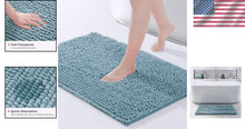 Load image into Gallery viewer, Luxurious 36"x24" Chenille Bath Mat - Soft, Absorbent &amp; Non-Slip Safety Rug