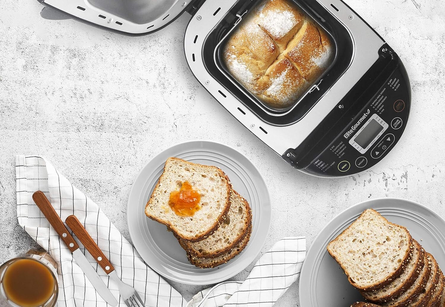 19 Menu Function Bread Maker – Perfect for Gluten-Free, White & Rye Loaves