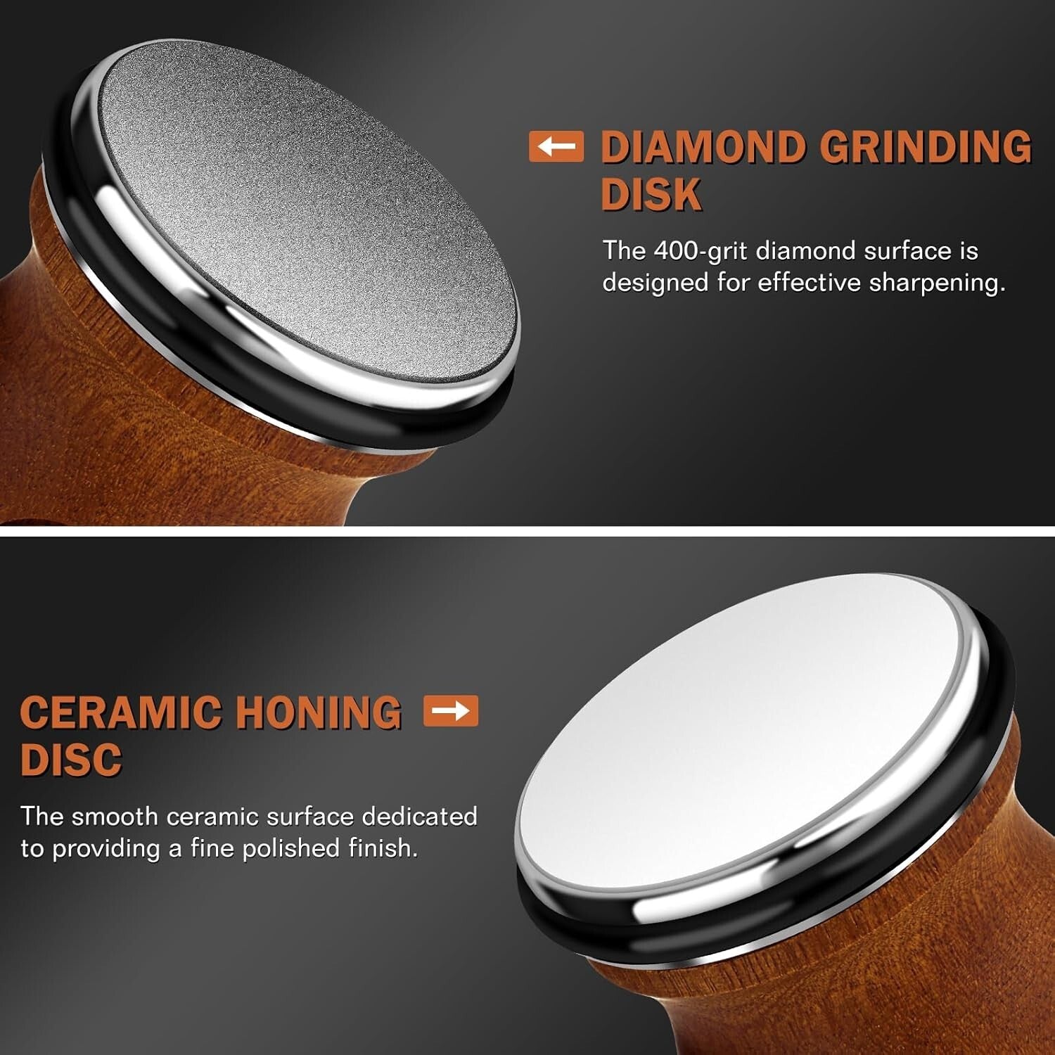 Effortless Kitchen Knife Sharpening Kit with Gift Box - 4 Adjustable Angles