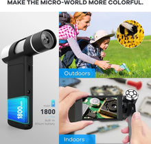 Load image into Gallery viewer, Lightweight USB Digital Microscope with 200x Magnification - Ideal for Beginners