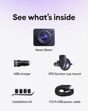 Load image into Gallery viewer, Full HD Beam Dash Cam with Automatic Incident Detection &amp; Night Vision - 64GB SD