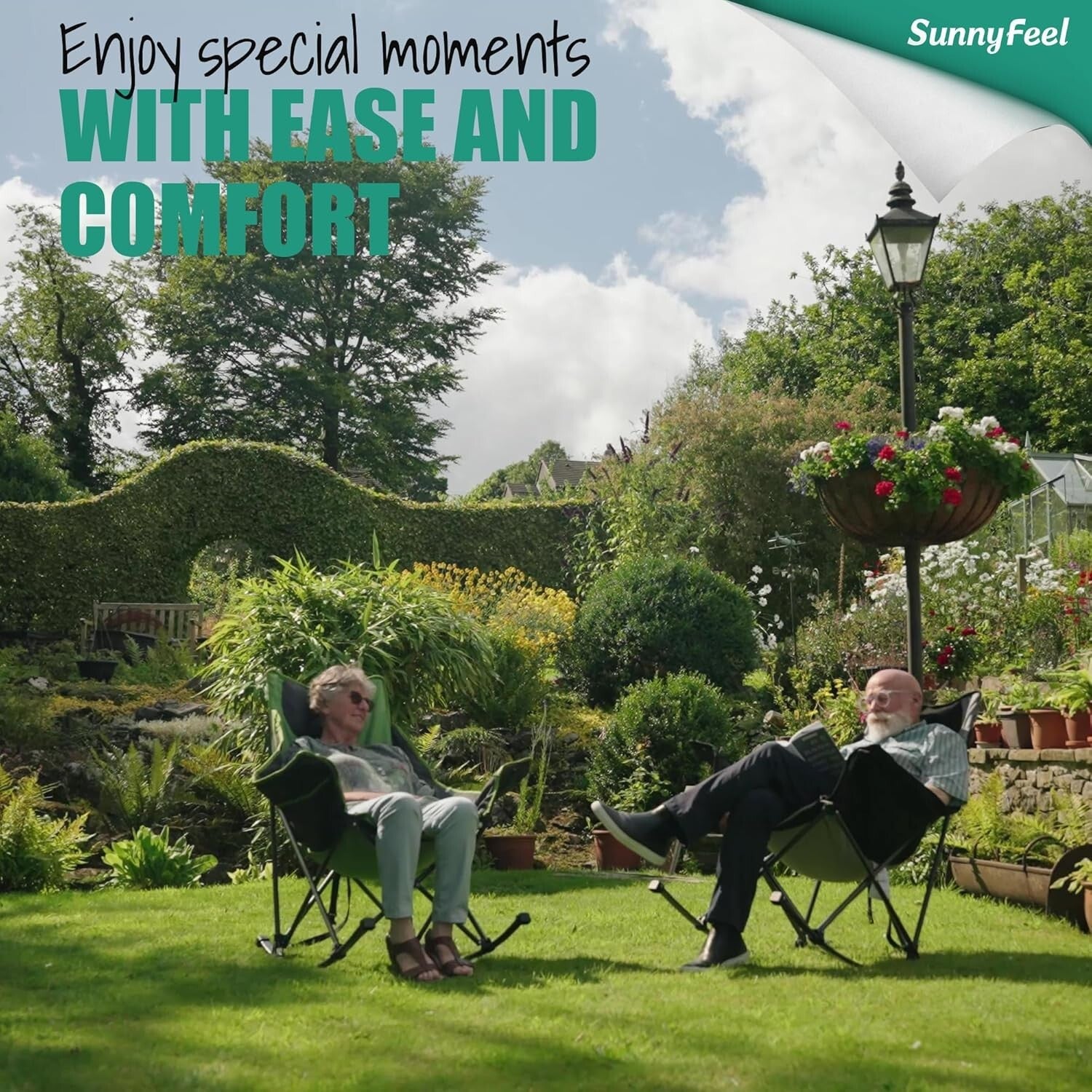 Lightweight Foldable Rocker Chair with 500 LB Capacity for Outdoor Adventures