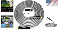 Load image into Gallery viewer, Flexible 200FT Metal Garden Hose - Lightweight, Corrosion-Resistant &amp; Kink-Free