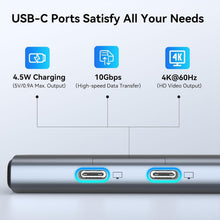 Load image into Gallery viewer, Ultimate USB-C Splitter with 5 Ports - Fast Data Transfer &amp; Dual Monitor Support