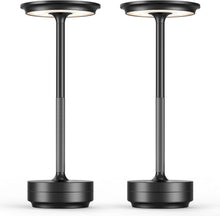 Load image into Gallery viewer, Waterproof Cordless Table Lamps - 3 Color Dimming Rechargeable Lighting Set