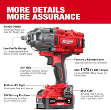 Load image into Gallery viewer, Lightweight Cordless Impact Driver with 4000mAh Battery - Ideal for Mechanics