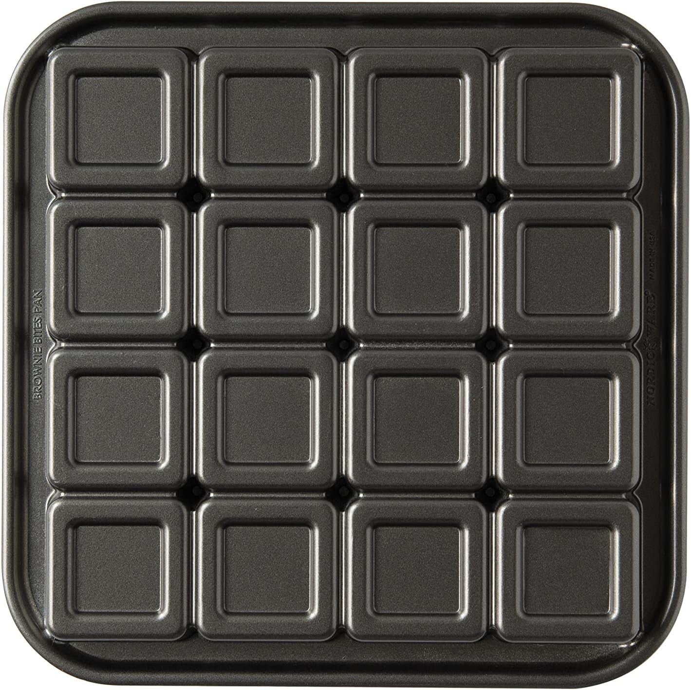 Aluminum Brownie Bites Pan - 16 Tasty Treats, Fudgy & Crispy Deliciousness