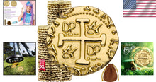 Load image into Gallery viewer, Authentic Gold Pirate Doubloons - 1.18 Inch Coins for Games and Celebrations