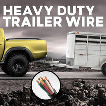 Load image into Gallery viewer, 14 Gauge 7 Way Trailer Wire - Weatherproof 50 Ft Length Ideal for Automotive Use