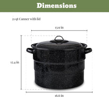 Load image into Gallery viewer, Durable Enamel Canning Pot with Jar Rack - 8-Piece Starter Kit for Home Canning