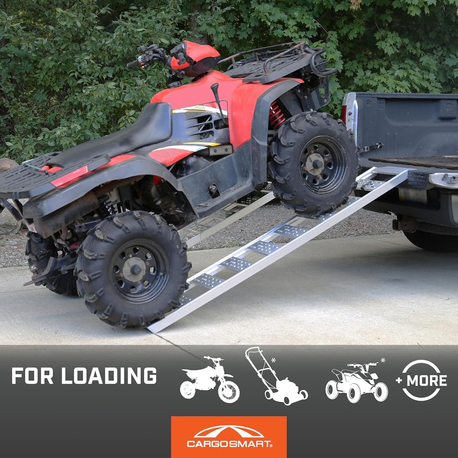 Lightweight 12" W x 78" L Aluminum Ramps with Treads - Perfect for Safe Loading