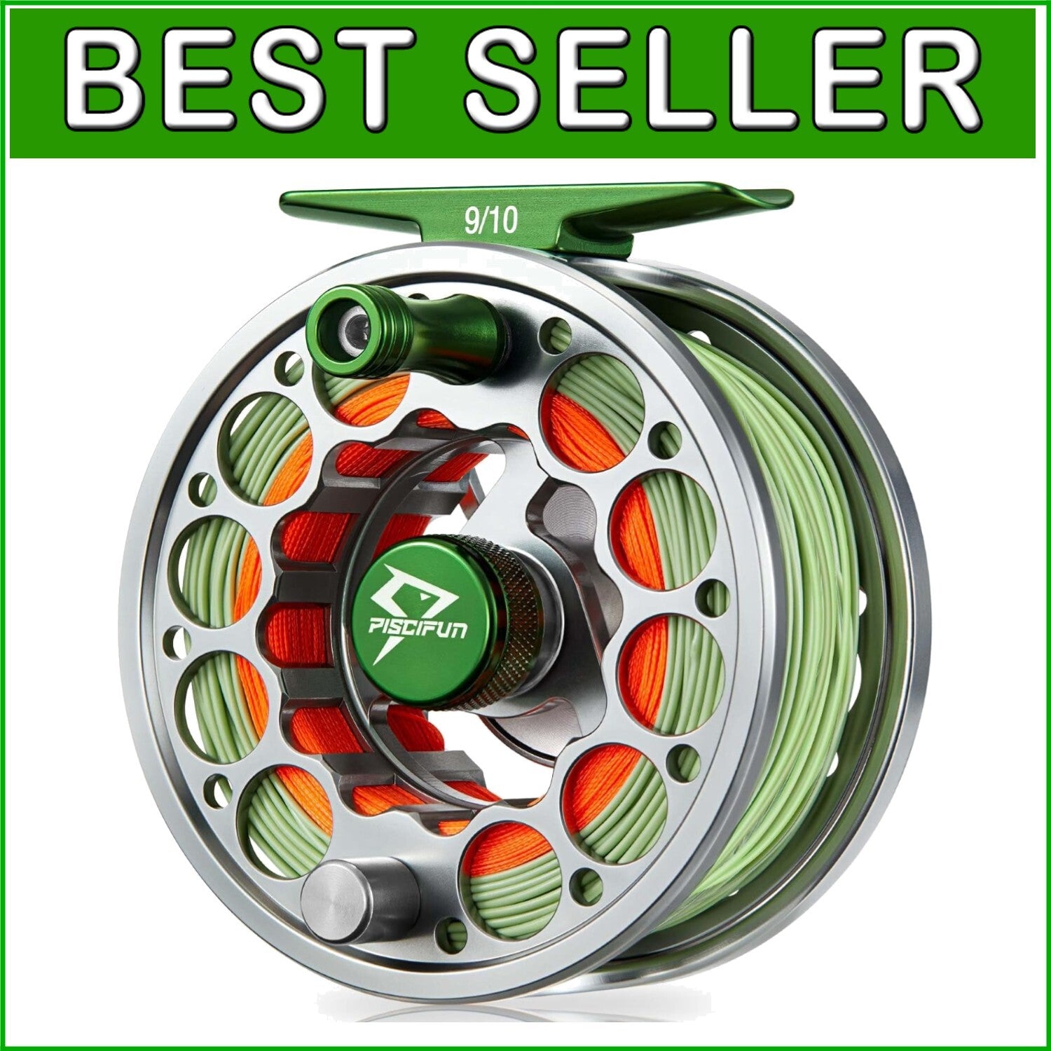 Corrosion-Resistant Fly Fishing Reel - Precision CNC Design, 9/10wt, Black/Gray
