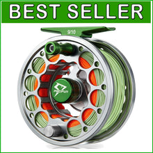 Load image into Gallery viewer, Corrosion-Resistant Fly Fishing Reel - Precision CNC Design, 9/10wt, Black/Gray