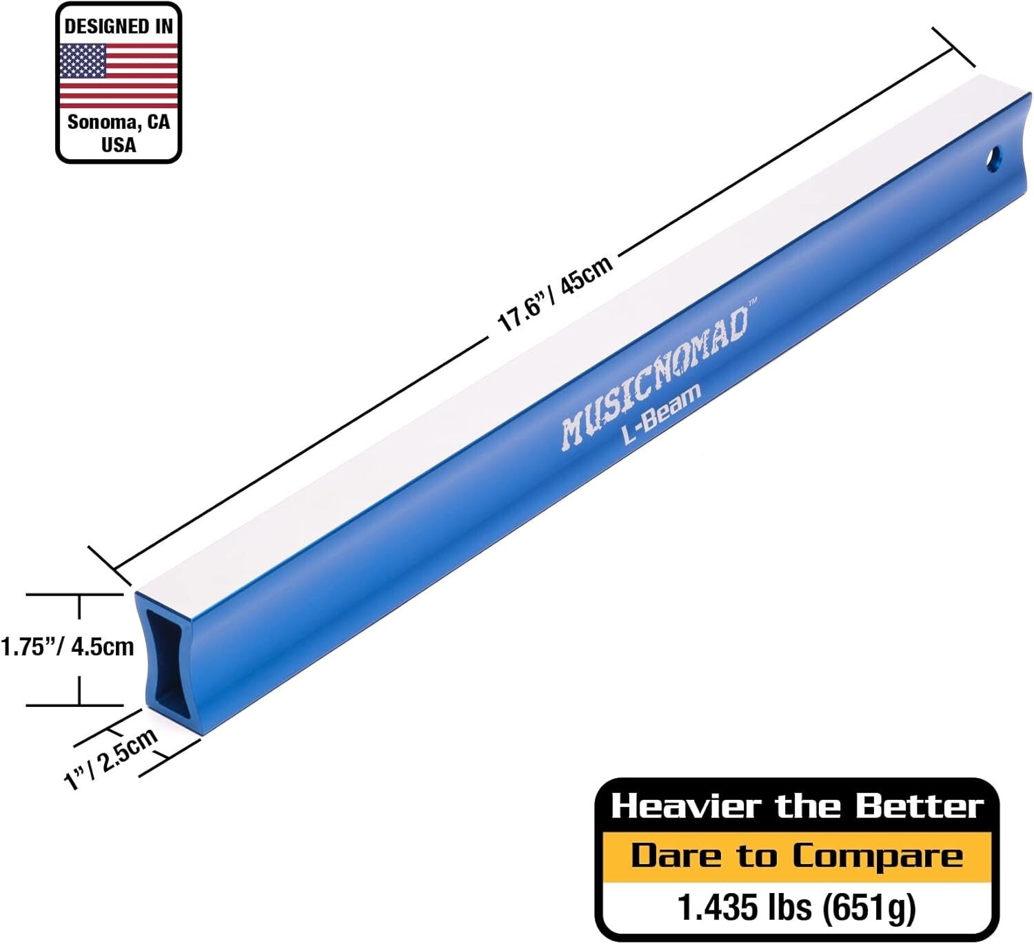Thicker Wall Fret Leveler 17.6" - Professional Tool for Guitar Maintenance