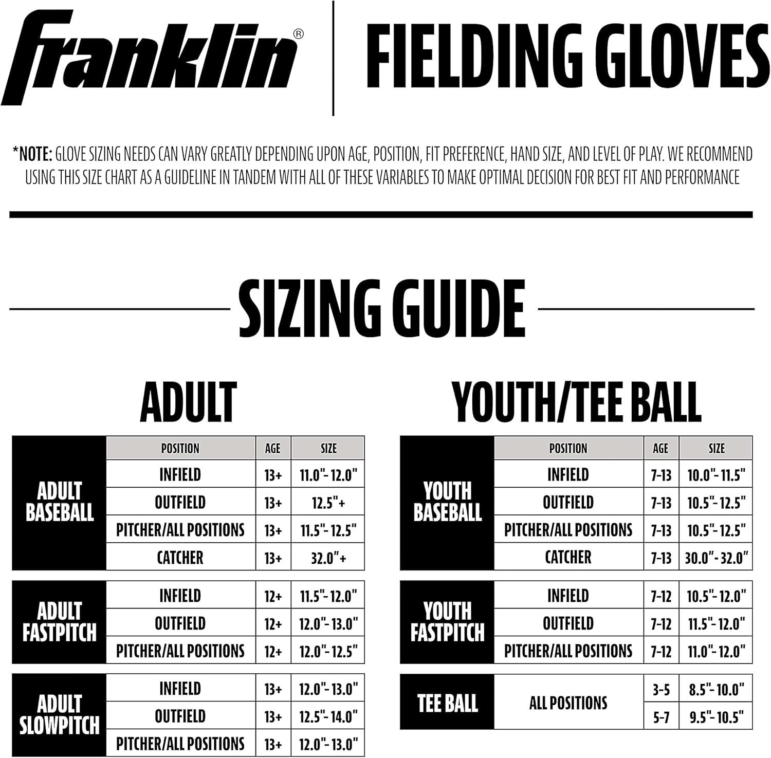 Durable 13-inch ProFlex Baseball/Softball Glove - Fast Play No Break-In Required