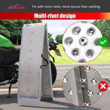 Load image into Gallery viewer, 7.5FT Folding Aluminum Loading Ramp – 750 lbs Capacity for Motorcycles &amp; ATVs