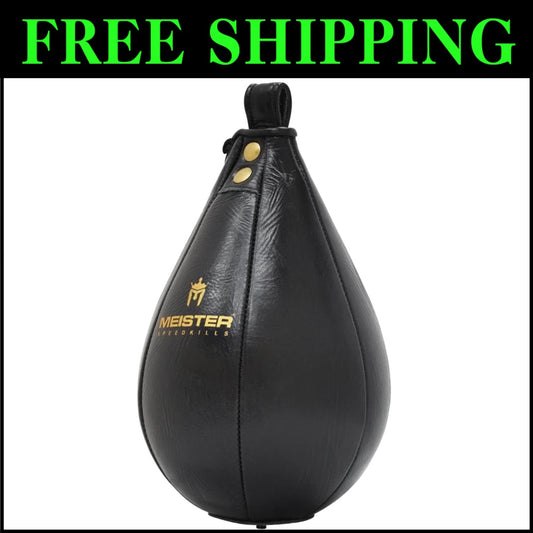 Genuine Leather Speed Bag for MMA - Medium Size with Fast-Action Latex Bladder
