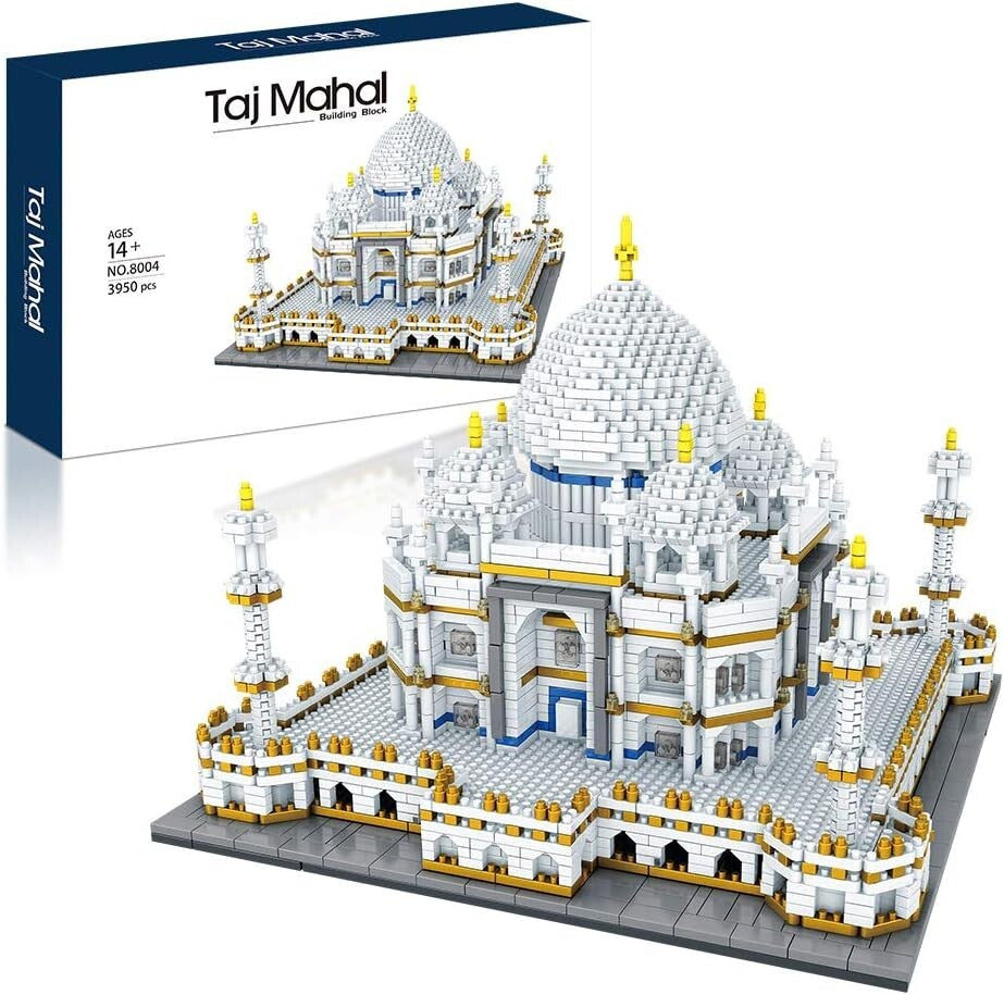 Taj Mahal Building Blocks Kit - Engaging 3950 Piece Gift for Kids & Adults
