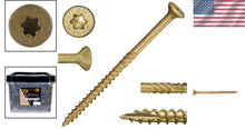 Load image into Gallery viewer, Professional Grade Tan XL1500 Coated Deck Screws, 25lb with Type 17 Point Design