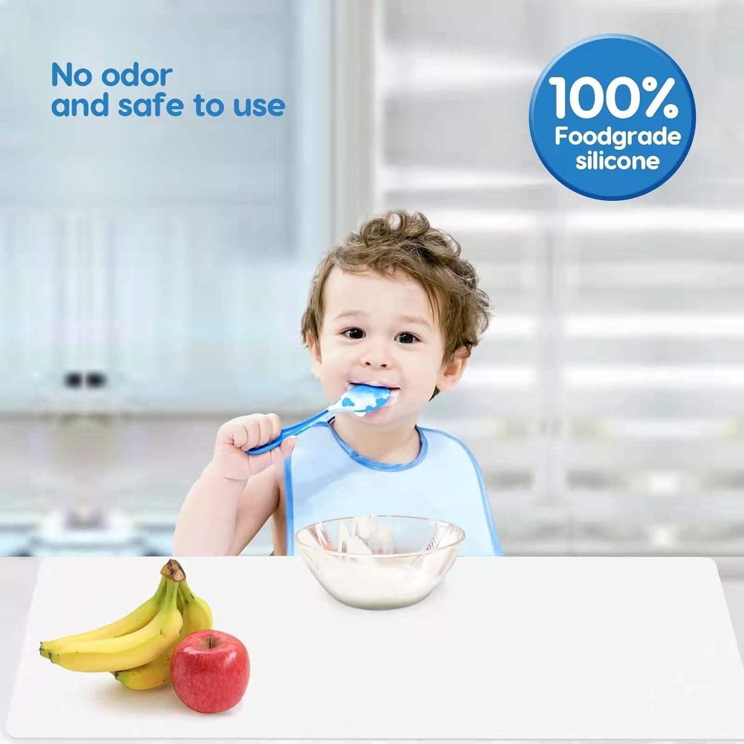 Extra Large 35.3"x23.5" Heat Resistant Silicone Counter Mat - Non-Slip & Durable