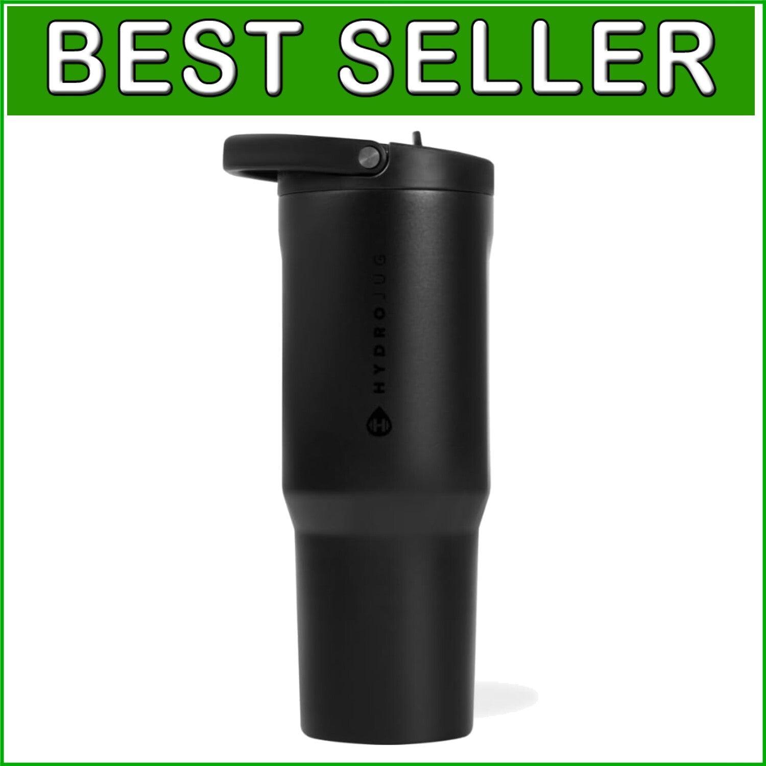 40oz Black Stainless Steel Tumbler with Straw - Vacuum Insulated & Leakproof