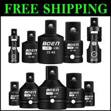 Load image into Gallery viewer, Durable 10-Piece Socket Adapter Set with Blow-Molded Storage - Heavy-Duty