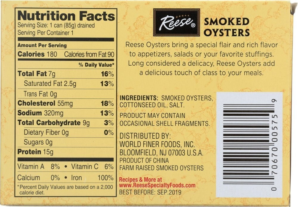 Cherrywood Smoked Petite Oysters, Easy Open Can - Pack of 10 Delights