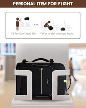 Load image into Gallery viewer, Black Business Weekender Backpack with 18 Inch Laptop &amp; Organizational Cubes