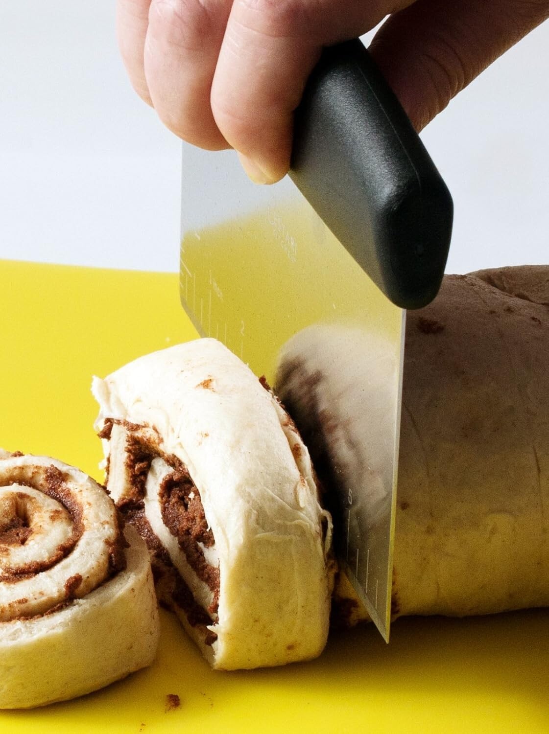 6-Inch Beveled Dough Scraper with Measurement Markings for Perfect Portions