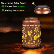 Load image into Gallery viewer, Waterproof Solar Lanterns - Hummingbird Hanging Lights for Garden Gifts 2PK