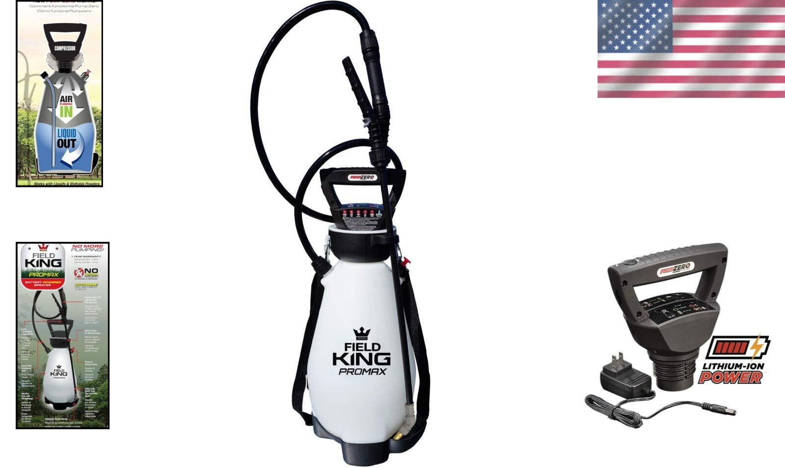 Teardrop Tank 2-Gallon Electric Sprayer - Lithium-Ion Power for Consistent Use