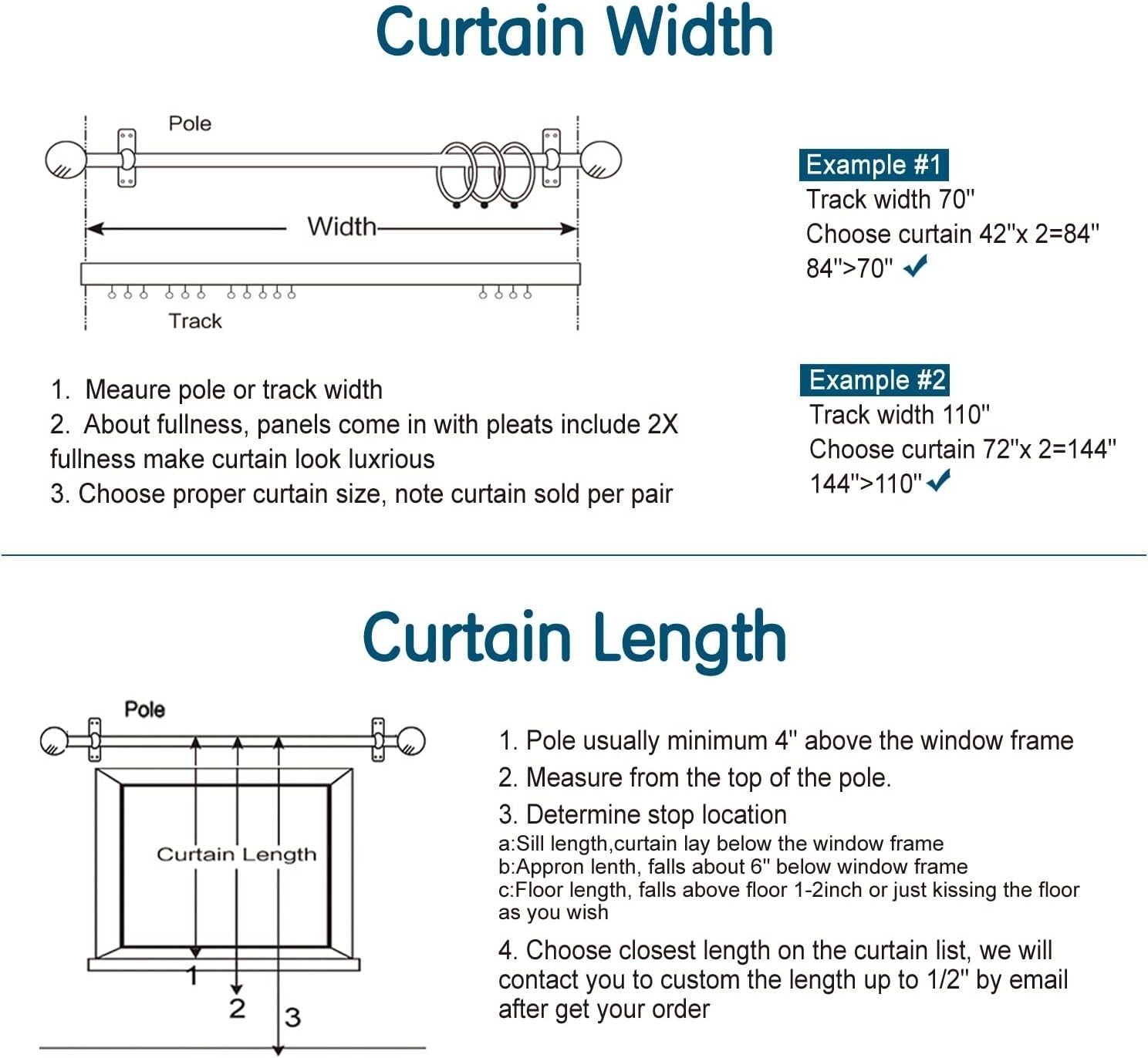 Exceptional Velvet Blackout Curtains 52" W x 102" L, Machine Washable - Set of 2