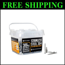 Load image into Gallery viewer, Versatile 304 Stainless Steel Deck Screws - 300 Pack with Reusable Storage Box