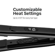 Load image into Gallery viewer, Curved-Edge 1-Inch Ceramic Flat Iron: Perfect for Waves, Curls &amp; Straight Hair