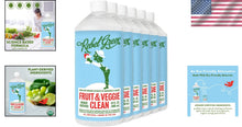 Load image into Gallery viewer, Eco-Friendly 34 oz Produce Wash Spray - Fresh Citrus Vegan Cleaner, 6-Pack