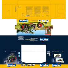 Load image into Gallery viewer, Steerable Fendt 1050 Vario Toy Tractor with Openable Cabin and Tools Included