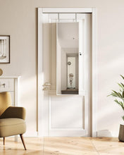 Load image into Gallery viewer, Polished Jewelry Armoire - 8 LED Lighted Full-Length Mirror Storage Solution