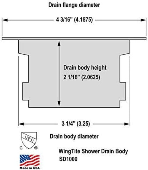 Proven Chrome Shower Drain Replacement with O-Ring Design for Reliable Repair