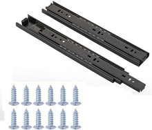 Load image into Gallery viewer, 14-Inch Full Extension Drawer Slides - Stainless Steel, Noise-Free Glide