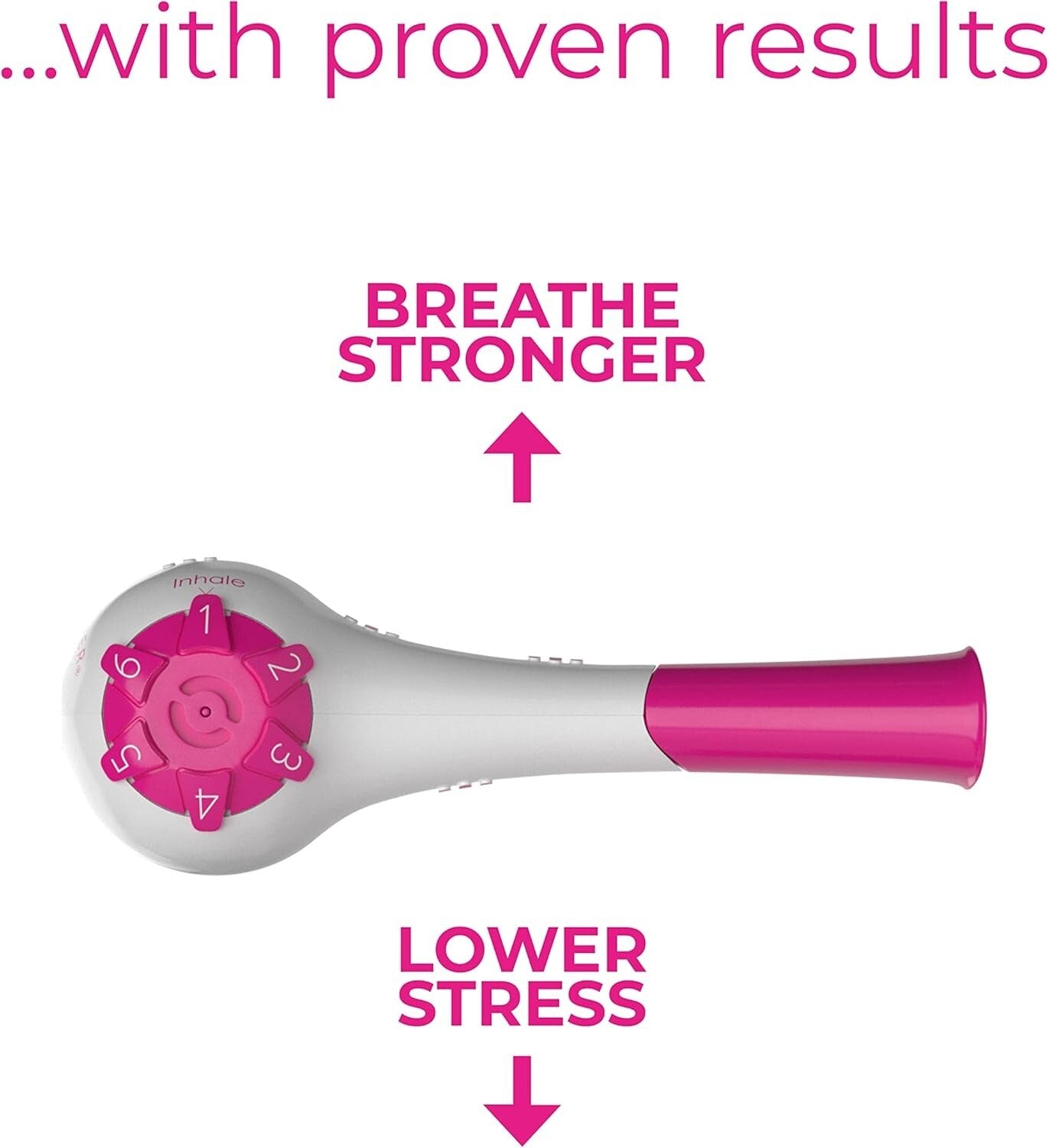 Adjustable Pink Breathing Trainer: Strengthen Lungs Naturally in Just 5 Minutes
