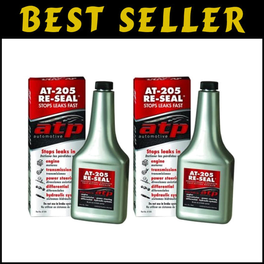 AT-205 8 oz Leak Sealant - Quick Fix for Automotive & Industrial Use, 2 Pack